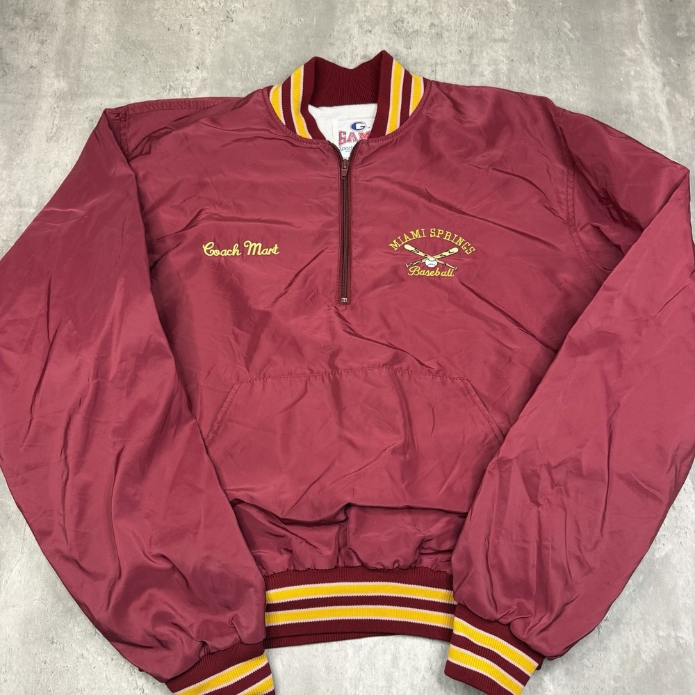 Vintage Game Sportswear Varsity Jacket XXL Miami Springs Baseball Made In USA